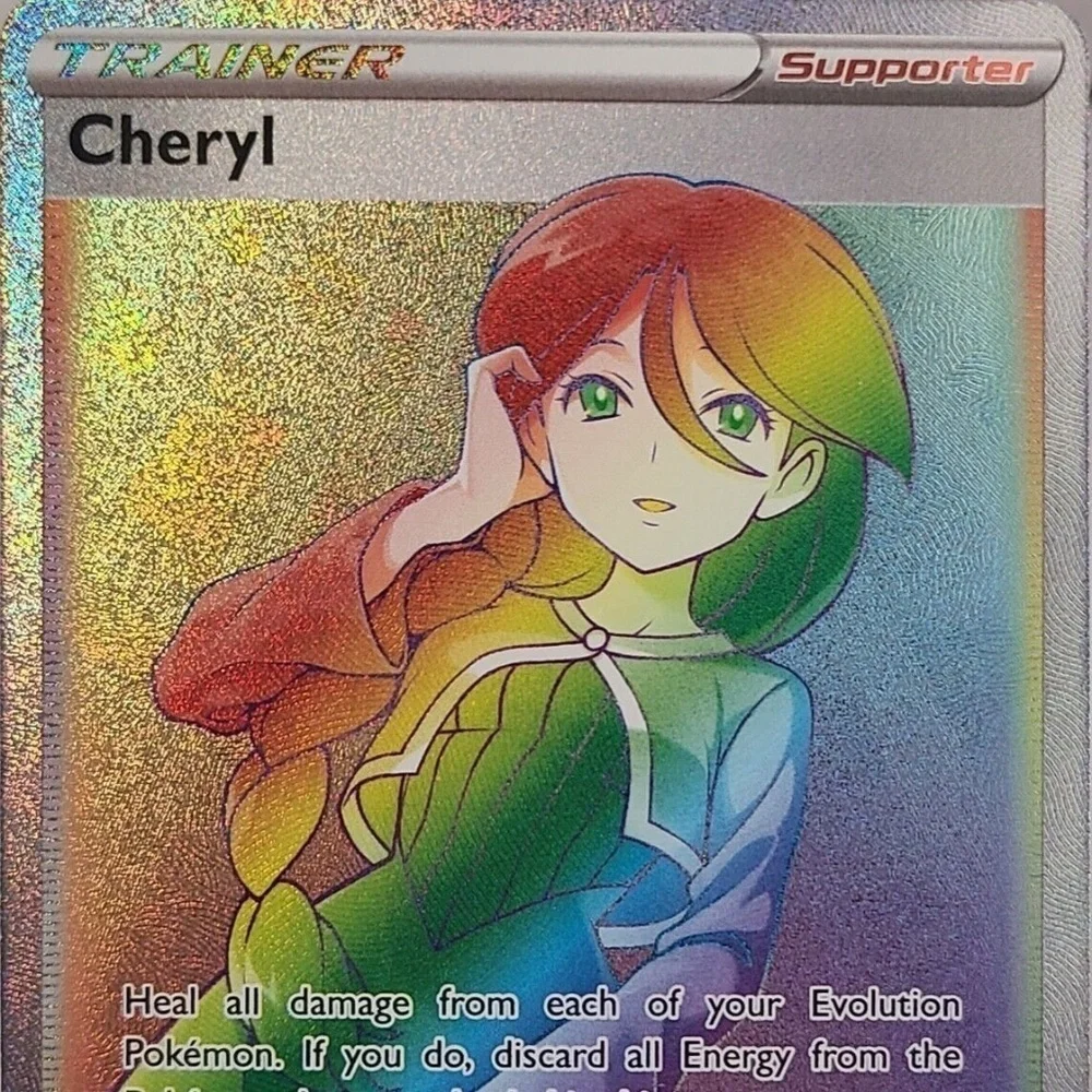 cheryl rainbow rare pokemon card - 159/163 - Full Art Ultra - Sword & Shield If you do Pokmon Card | Cheryl